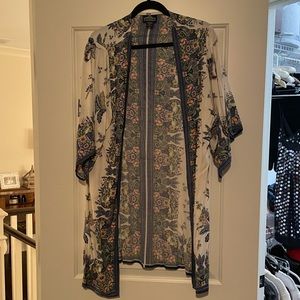 Angie colorful designed light weight kimono